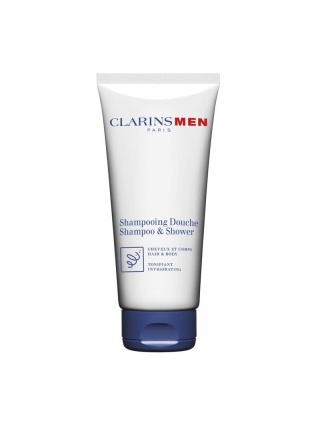 CLARINS MEN TOTAL SHAMPOO 200ML / Тонизирующий шампунь-гель для волос и тела